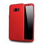 Wholesale Samsung Galaxy S8 TPU Full Cover Hybrid Case (Red)